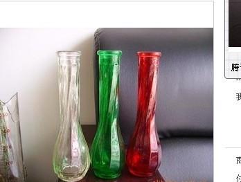 玻璃包装容器-厂家批发定做各种精致漂亮玻璃花瓶喷图烤花玻璃花瓶常